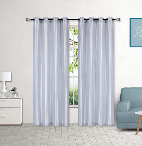 Adore the Decor™ Faux Silk 54 x 84 in. Single Grommet Curtain Panel